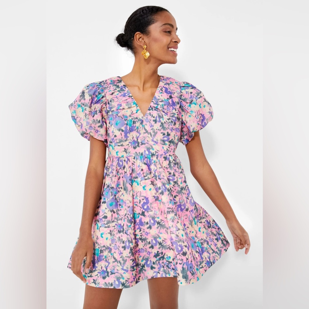 Hyacinth House pink floral Sheila mini dress NWT size medium Tuckernuck